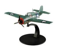 Yunmeryker Figurilla de Avión Figura Coleccionable de Conflicto II Avión de Metal Dos Motores con Cuerpo Resistente Adecuada para Enseñanza Escritorio Coleccionistas de Historia, F4f Wildcat