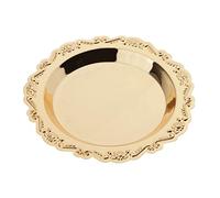 Yunmeryker Frutero Bandeja de Comidas Plato para Pasteles Bandeja para Servir Postres Metal Exclusivo Estilo Europeo Adecuado para Fiestas Decoración Hogares,