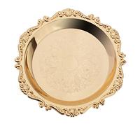 Yunmeryker Frutero Bandeja de Comidas Plato para Pasteles Bandeja para Servir Postres Metal Exclusivo Estilo Europeo Adecuado para Fiestas Decoración Hogares,