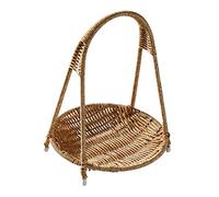 Yunmeryker Frutero de Mesa Organizador para Frutas Cesta de Pan Multifuncional Soporte de Verduras Y Exhibidor para Cocina Y Baño Adecuado para Regalos Fiestas D, Redondo de un Solo Nivel, Individual