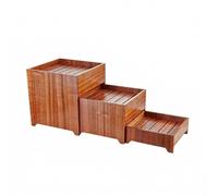 Yunmeryker Fruteros de Cocina de Madera con cajones, 3 Pisos Estilo Retro Pastoral, bandejas para Servir Comida, para postres y Buffet, Juego de Triple Piezas de Made, Pequeño