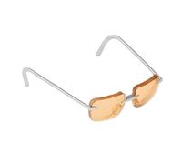 Yunmeryker Gafas para Muñeca Lentes Redondos Gafas Accesorio Gafas de Sol Fabricado en Aleación Y Acabado Preciso Adecuado para Figuras de Acción Colección, C