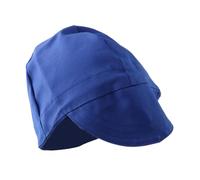 Yunmeryker Gorra de Soldadura con Capucha de Algodón Absorbente Resistente Y Fácil de Limpiar Adecuada para Protección en Talleres Y Trabajos de, Azul