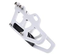 Yunmeryker Guía de Cadena Trasera para Motocicleta con Protector Guardacadena y Deslizante Material de Aluminio Anodizado Adecuada para Protección de Motor y, Plata