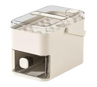 Yunmeryker Ice Tapa Recipiente para Caja Organizadora Herramienta para Hacer Hielo Fácil de Limpiar Material Reutilizable Y Resistente Ade, 56 Cubos Blancos, Individual