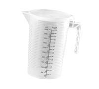 Yunmeryker Jarra Medidora Taza Medidora Recipiente Medidor Vaso Medidor con Vertedor en V Y Escala Clara de PP Alta Resistencia con Tapa Au, 2000ml