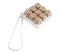 Yunmeryker Juguete Teclado con Llavero Decorativo y Botón Sensorial de Silicona para Fomentar la Atención Adecuado para Regalo Casa Oficina, MarrÓn, tal como se describe