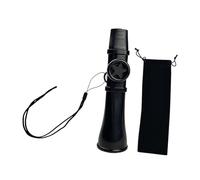 Yunmeryker Kazoo Flauta Instrumento Musical Portátil con Lanyard Y Bolsa de Almacenamiento en Material PP Adecuado para Acompañamiento Regalo Adultos Fiestas Via, Negro