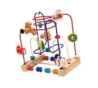 Yunmeryker Laberinto de Juguete Rodillo Madera Colorido Motricidad Fina Ejercicio Manipulativo Aprendizaje Adecuado para Bebés Familia Escuela Re, Tema Navideño