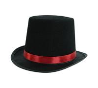 Yunmeryker Magician Top Hat Sombrero Elegante de Caballero Accesorio para Fiestas Disfraces Material de Poliéster Adecuado para Adultos Shows, Height 16cm C 54cm