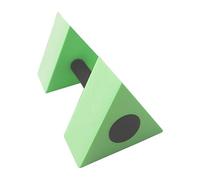 Yunmeryker Mancuerna Acuática Barra Triangular Aeróbica con Barra Flotante Mancuernas de Espuma EVA Barra de Ejercicios Acuáticos Ligera Adecuada para Mujeres Ni, Verde