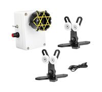 Yunmeryker Máquina DIY para Cañas de Pescar Profesional Enrollador de Cañas Ensambladora de Cañas Giratoria Compacta Fabricada Cobre Ade, 2 Soportes Negros