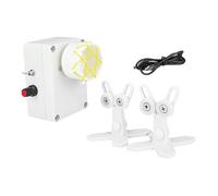Yunmeryker Máquina DIY para Cañas de Pescar Profesional Enrollador de Cañas Ensambladora de Cañas Giratoria Compacta Fabricada Cobre Ade, 2 Soportes Blancos