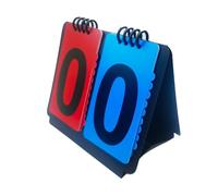 Yunmeryker Marcador Deportivo Portátil Tablero de Puntuación Manual con Flip Números Claro Fácil de Leer Multifunción Plástico Adecuado para Deportivos C, 2 dígitos