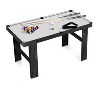 Yunmeryker Mesa Billar Plegable, Billar Americano Madera, Superficie Fibra, 146 cm, para hogar y familias