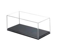 Yunmeryker Modelo Carro Caja Acrílica Transparente con Base Negra para Exhibición de Autos Escala 1/87 Protección Y Resistencia Mostrar Juguetes Coleccionables a, 120x58x45mm