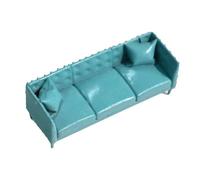 Yunmeryker Modelo de Sofá de Casa de Muñecas Sofá Miniatura Plazas Ornamentación Accesorios Decorativos en Resina Compatible para Fotografía Y Sal, Verde