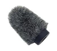 Yunmeryker Paraviento de Micrófono Funda Furry Cortaviento de Piel Sintética y Espuma Acústica para Sonido Limpio Adecuado para Estudios Producciones, 14cm