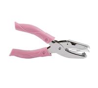 Yunmeryker Perforadora de Papel Manual Troqueladora de Mano para Un Solo Orificio de Tarjetas de Identificación Punzón Ligero con Depósito Y E, Redonda de