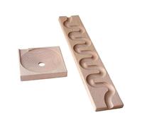 Yunmeryker Pista de de Madera Juego de Laberinto Educativo Bloques de Construcción Pista de Bolas para Fomentar Creatividad Adecuado para Regalo, Style B