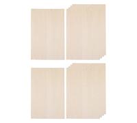 Yunmeryker Placa de Madera Láminas de Madera Tablero de Madera Modelado Madera Material Fácil de Cortar Utilizado para Aviones Botes Pagodas Adecuado para Constr