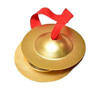 Yunmeryker Platillos Manuales Platillos Percusión Banda Aleación Sonido Claro Resistente Fácil Uso Adecuado para Presentaciones Fiestas Danza Escuela Adultos, Pequeño