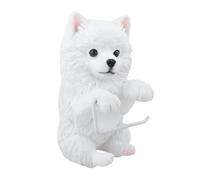 Yunmeryker Portarrollos de Papel Higiénico Soporte de Almacenamiento Dispensador de Resina Y Accesorio Novedoso para Pared Adecuado para Baños Modernos Y Cocinas, Samoyedo