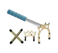 Yunmeryker Puente para Taco de Billar de Acero Inoxidable con Cabeza Retráctil Ajustable Accesorio Portátil para Jugadas Largas Mango Antideslizante Adecuado Par, Style D