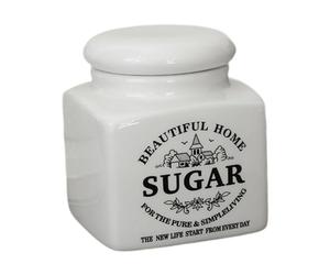 Yunmeryker Recipiente Almacenamiento Cerámica Organizador Cocina Dispensador Tapa Cerámica Compacto Y Elegante Adecuado para Regalo Almacenamiento Domé, Jarra de Caramelo, tal como se describe