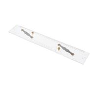 Yunmeryker Regla de Navegación Acrílica Transparente con Escalas Exactas para Medición Y Dibujo de Ángulos Instrumento de Cartografía Adecuada para Barcos Oficin, Los 450MM
