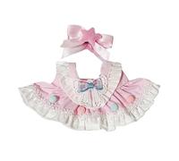 Yunmeryker Ropa para Muñeca Peluche 15cm Vestido Noche Conjunto Desmontable Tejido Agradable Hechura Fina Accesorios para Álbumes de Fotos Manualidades, Traje de Pelota pequeña