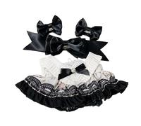 Yunmeryker Ropa para Muñeca Peluche 15cm Vestido Noche Conjunto Desmontable Tejido Agradable Hechura Fina Accesorios para Álbumes de Fotos Manualidades, Traje de Enfermera