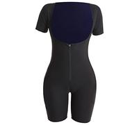 Yunmeryker Sauna Suit para Adelgazar Bodysuit Deportivo Camiseta de Sudoración Faja Ajustable de Spandex Transpirable Adecuado para Correr Gimnasio Deporte en In, Azul, L