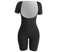 Yunmeryker Sauna Suit para Adelgazar Bodysuit Deportivo Camiseta de Sudoración Faja Ajustable de Spandex Transpirable Adecuado para Correr Gimnasio Deporte en In, Plata, L