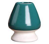 Yunmeryker Soporte de Matcha Soporte Chasen Porta Posa Cerámica para Set de Matcha Protege Chasen Evita Doblado de Cerdas Facil Secado, Verde Oscuro, Individual