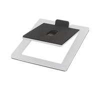 Yunmeryker Soporte para Altavoces de Escritorio Resistente Y Estable Estructura de Acero Al Carbono Solución Organizativa Práctica Adecuado para Interiores Domés, Blanco