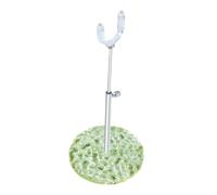Yunmeryker Soporte para Muñecas Stand Expositor Altura Regulable Base Segura U de Metal Material Sólido PP Compatible con Muñecas 1/12 Escala Adecuado para, Amarillo