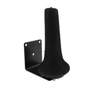 Yunmeryker Soprano Saxofón Soporte Mural Abrazadera Ranurada para Saxofón Accesorio de Placa Soporte Metálico Adecuado para Músico Tienda Estudio Escuela, Negro Colgante