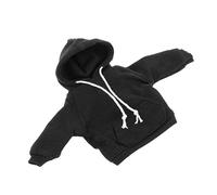 Yunmeryker Sudadera para Muñeco 1/12 con Capucha Vestuario para Figura de Acción Hombre Conjunto de Indumentaria Deportiva Material de Desteñir Adecuada, Sudadera Negra con Capucha