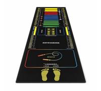 Yunmeryker Tapete Salto Largo Antislizante Goma | Entrenamiento y Ejercicio Escolar | para Pruebas Físicas, Grosor regular, ancho 80cm*largo 200cm (línea de escala 170cm)