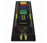 Yunmeryker Tapete Salto Largo Antislizante Goma | Entrenamiento y Ejercicio Escolar | para Pruebas Físicas, Grosor regular, ancho 40cm*largo 250cm (línea de escala 200cm)