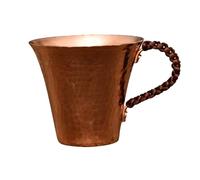 Yunmeryker Taza de Café Taza de Cobre Taza para Infusiones Taza para Leche Diseño Grueso Hecha a Mano Material Cobre Apta para Servir Bebidas Oficina Hogar, 1 pieza, tal como se describe