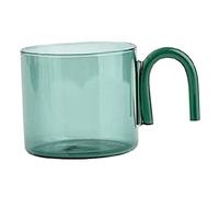 Yunmeryker Taza de Té de Leche con Asa Resistente Al para Cereales de Té de Flores de Oficina, VERDE, tal como se describe