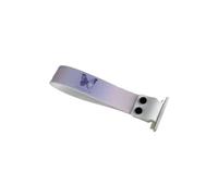 Yunmeryker Tecla Personalizable de Teclado con Correa Lateral Decorativa Patrón Artístico en Poliéster Instalación Sencilla Adecuada para Escritorio Oficina y Aficionados, 16 Mariposa Violeta