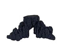 Yunmeryker Terrain Rock Ornamento Escénico para rol Y Manualidades Roca de Simulación para Diorama Accesorio para Hobby Material de Polipropileno Resistente, Negro