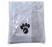 Yunmeryker Toalla Microfibra para Mascotas, Gris Claro, 50x100 cm | Bucle para colgar, Toalla para , Para cachorros juguetones, Para entrenadores caninos