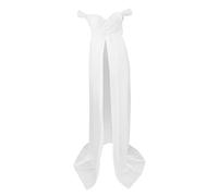 Yunmeryker Vestido de Maternidad sin Tirantes Gasa Maxi Embarazada Frente Abierto Abertura Diseño Elegante Adecuado para Fotografía Shower, Blanco S, universal