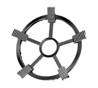 Yunmeryker Wok Base Antideslizante de Hierro Fundido con Estructura Elevada Ranura Profunda Y Estabilidad Mejorada Y Durabilidad Adecuado, tal como se describe, 24.8 Cm