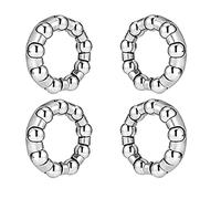 Yunmoxiao 4 retenedores de rodamiento de bolas de repuesto para bicicleta de montaña, 1/4 pulgadas x 9 bolas, accesorios de reparación de bicicletas para niños/bicicleta elástica, rodamientos de