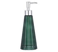 YunNasi Dispensador de Jabón Líquido Dosificador de Jabón Hecho de Vidrio para Detergente para Platos Loción de Champú Encimera de Baño Cocina Lavadero (Verde Oscuro)